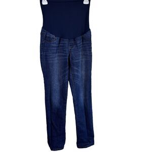 Indigo Blue Women's Maternity Jeans Dark Wash, Size Small, Sidestretch Pre-owned